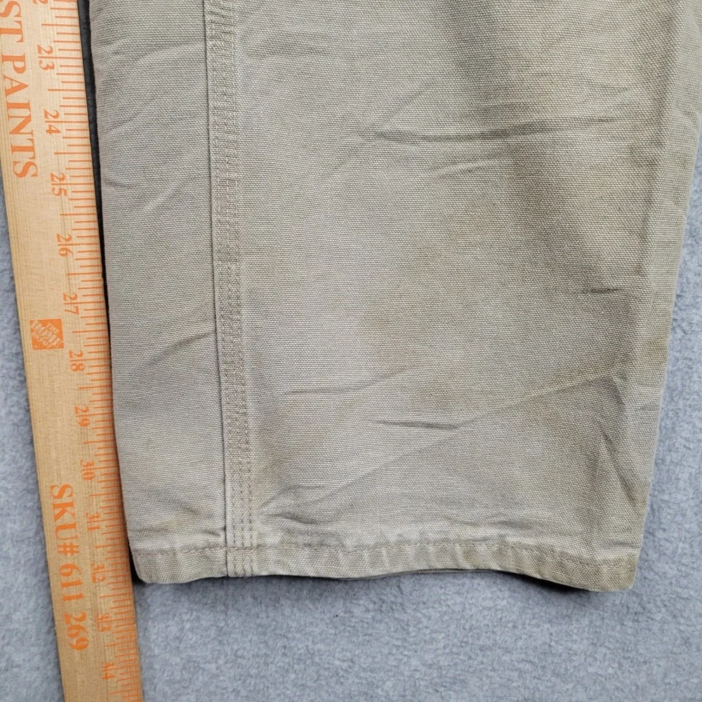 Carhartt B11 DES Dungaree Fit‎ Pants Mens 36x34 Tan Cotton Canvas Workwear